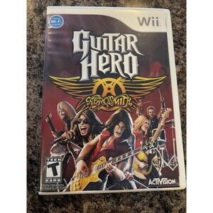 Guitar Hero: Aerosmith (Nintendo Wii, 2008) Case, Manual And Game